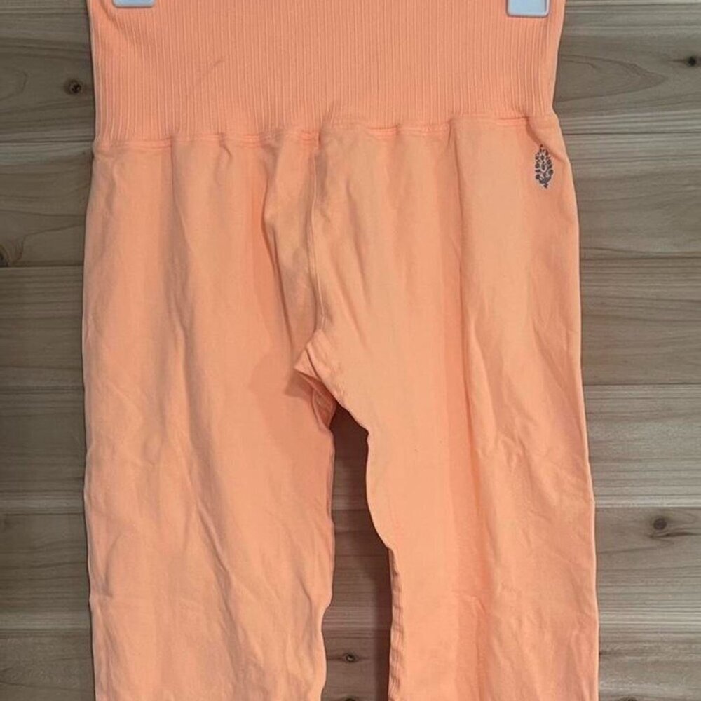 Free People Bright Orange High Waisted
